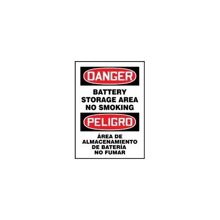 Safety Sign 20 In X 14 In ADHESIVE VINYL SBMELC144VS